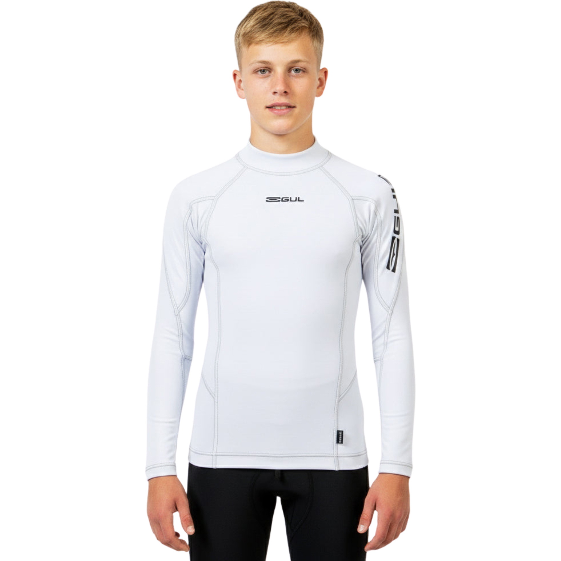 2026 Gul Junior UV-bescherming Lycra-vest Met Lange Mouwen RG0344-WHWH - White